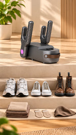 HXQ-14 Smart Multi-Flex Shoe Dryer &amp; Sanitizer – Matte Graphite Edition