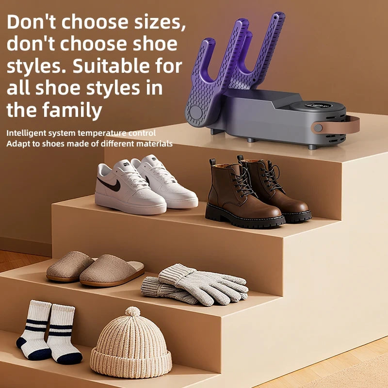 HXQ-14 Smart Multi-Flex Shoe Dryer &amp; Sanitizer – Matte Graphite Edition